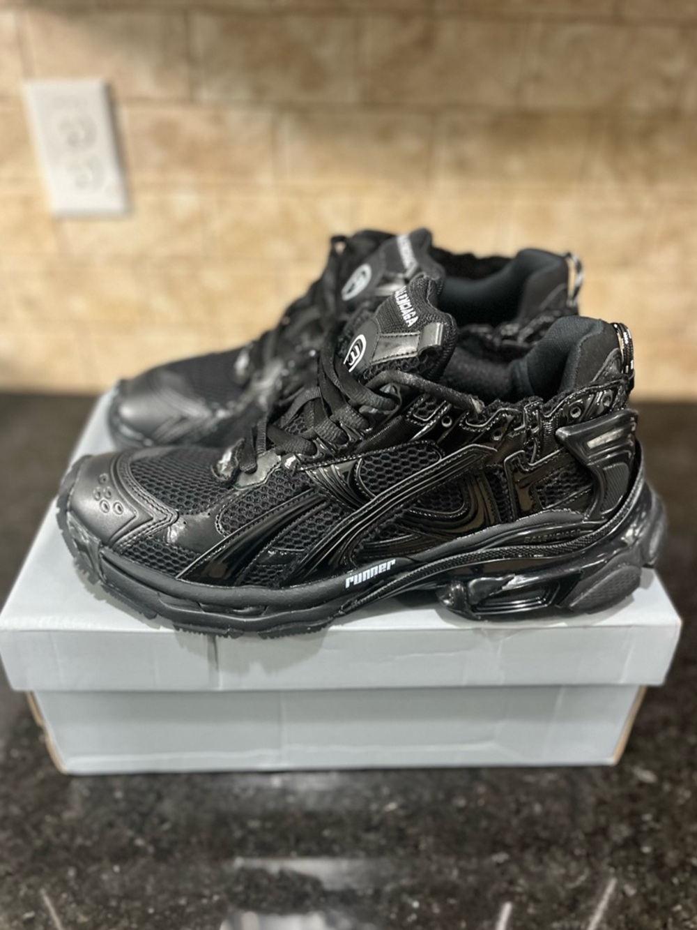Black Balenciaga Runner